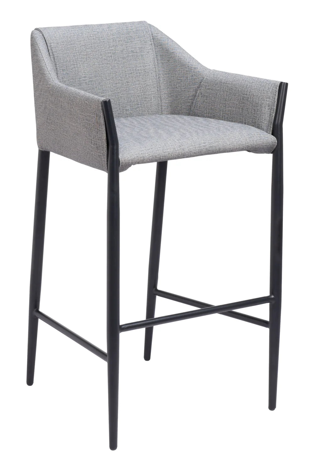 Luxury Modern Upholstered Bar Stool European Style for Villa