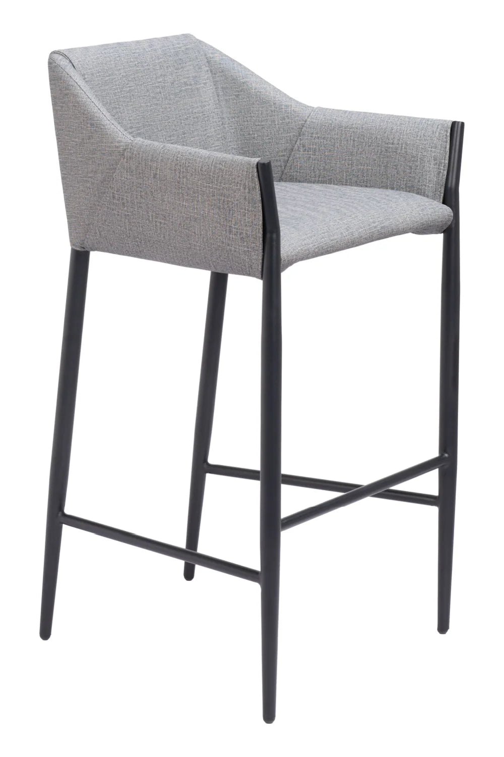 Luxury Modern Upholstered Bar Stool European Style for Villa