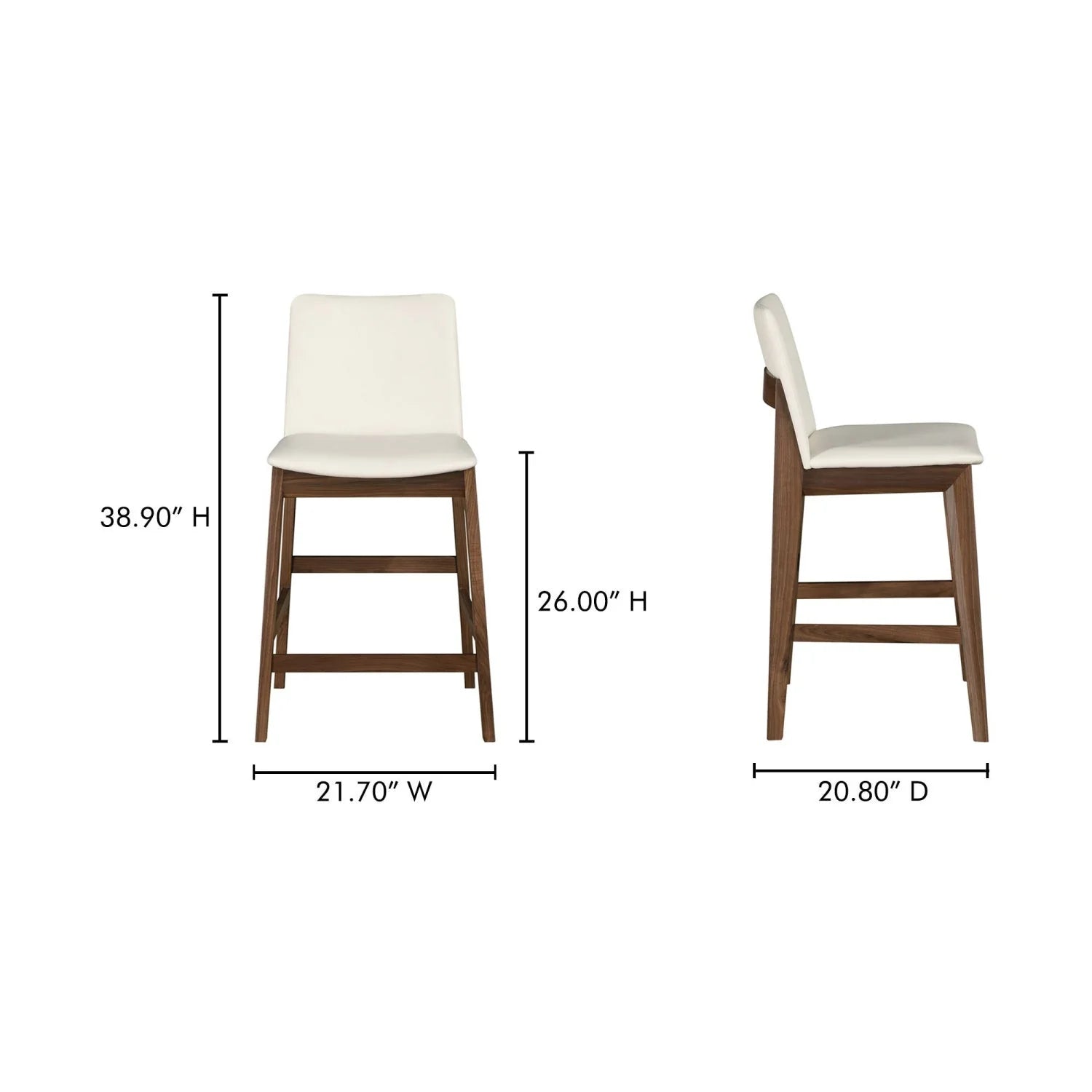 Luxury Modern Upholstered Counter Stool European Style for Villa