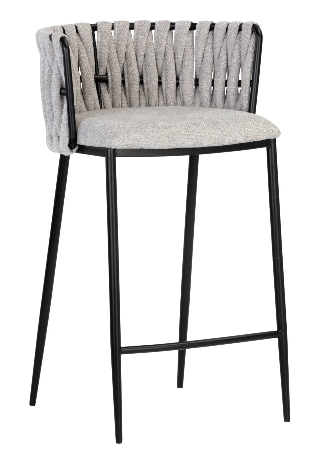 Luxury Modern Upholstered Counter Stool European Style for Villa