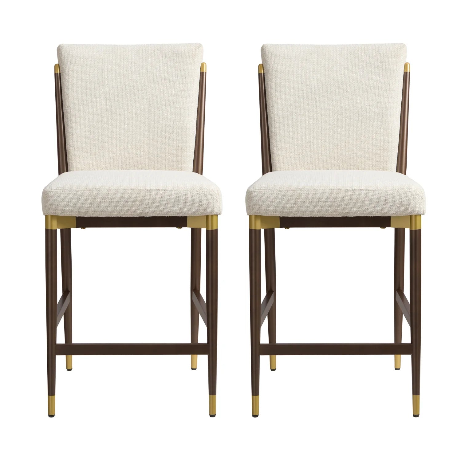 Luxury Modern Upholstered Counter Stool European Style for Villa