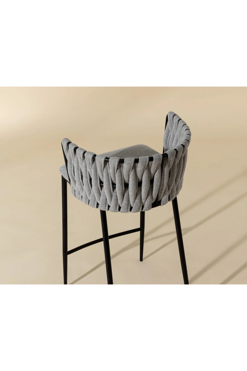Luxury Modern Upholstered Counter Stool European Style for Villa