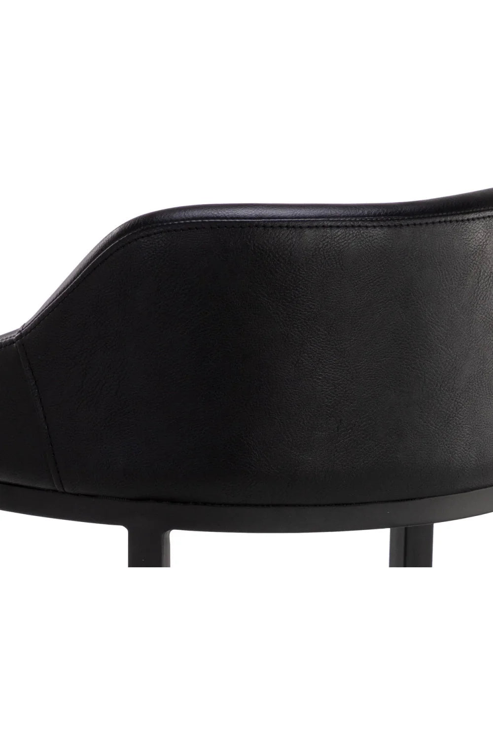 Luxury Modern Upholstered Low-Back Bar Stool European Style for Villa