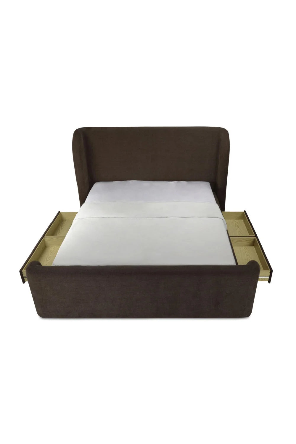 Luxury Modern Upholstered Storage Bed European Style for Villa