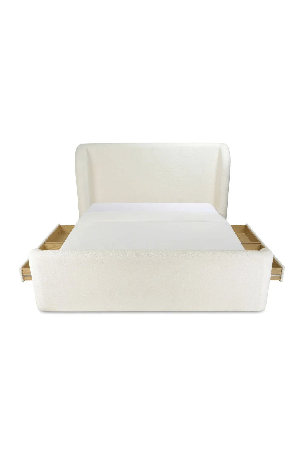 Luxury Modern Upholstered Storage Bed European Style for Villa