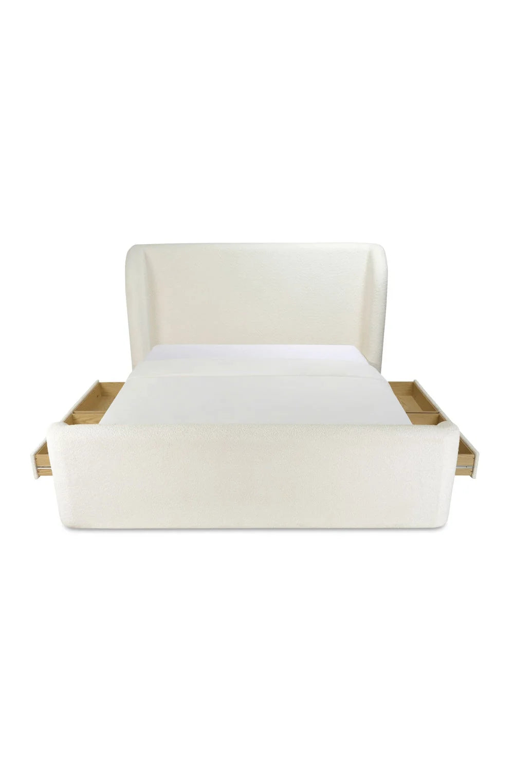 Luxury Modern Upholstered Storage Bed European Style for Villa