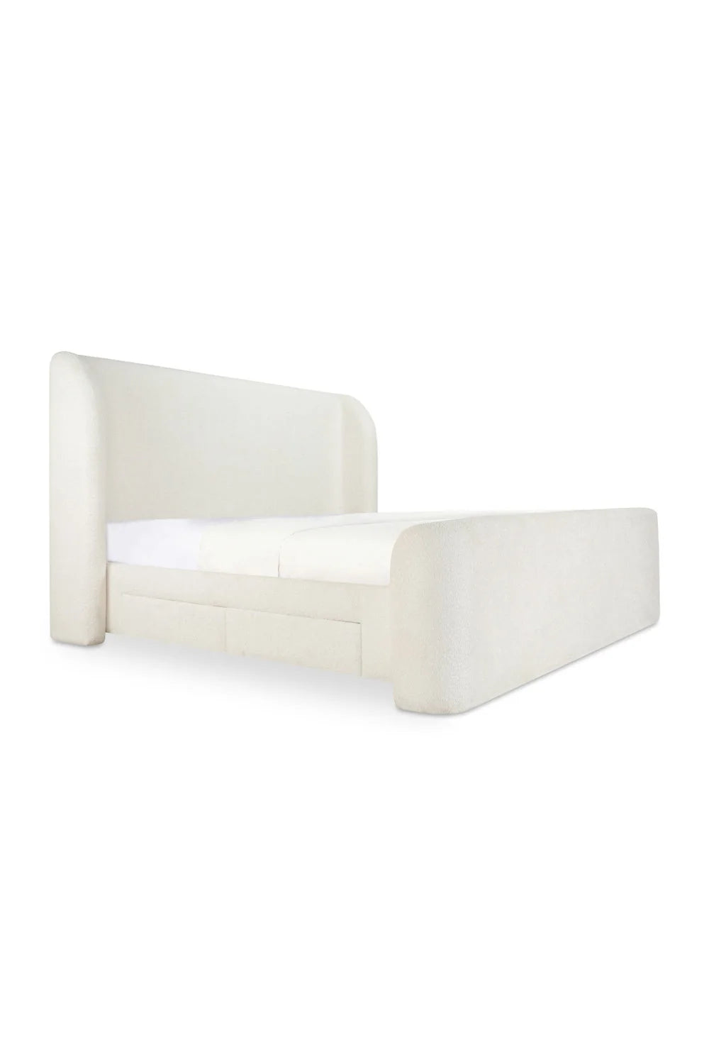 Luxury Modern Upholstered Storage Bed European Style for Villa