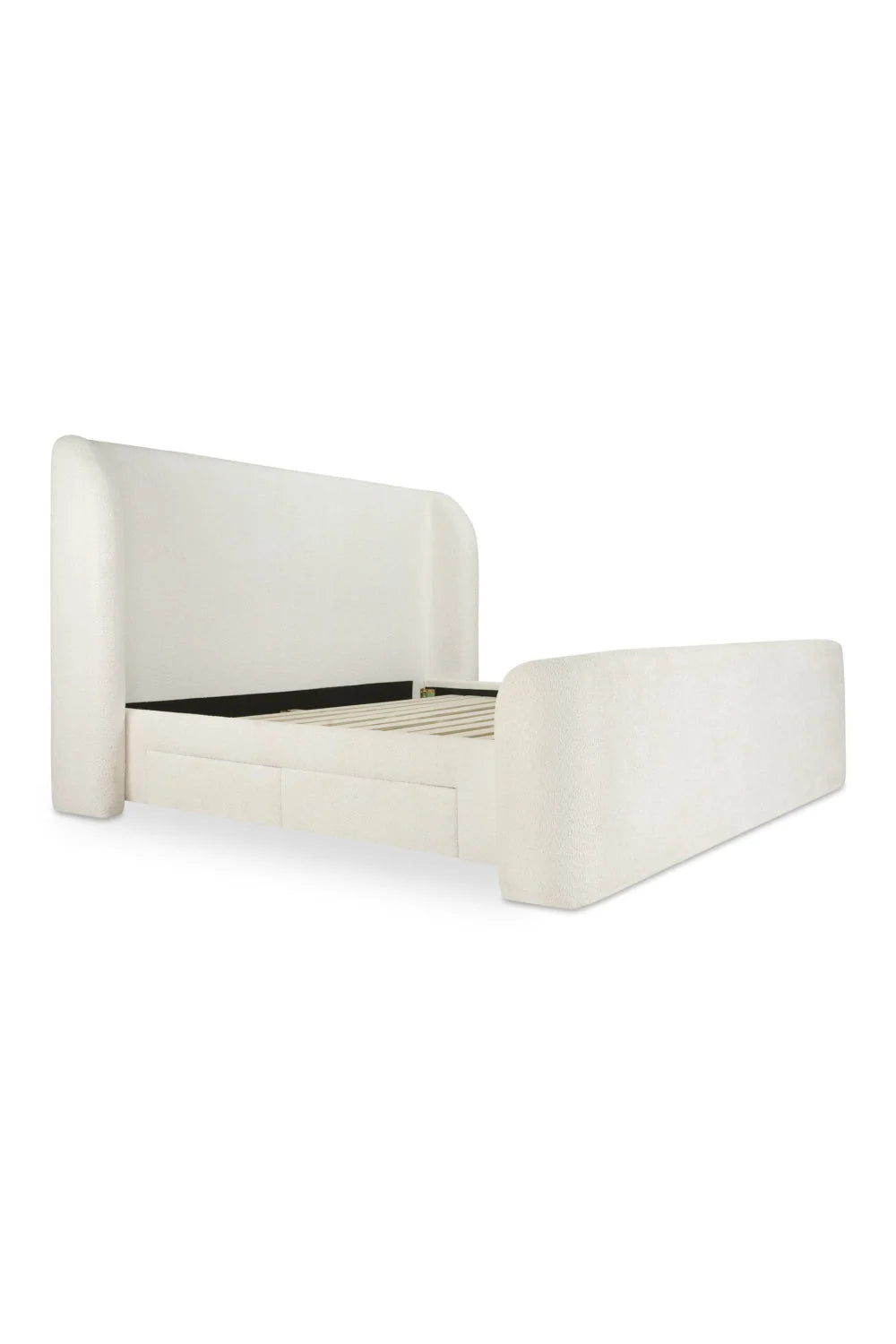 Luxury Modern Upholstered Storage Bed European Style for Villa