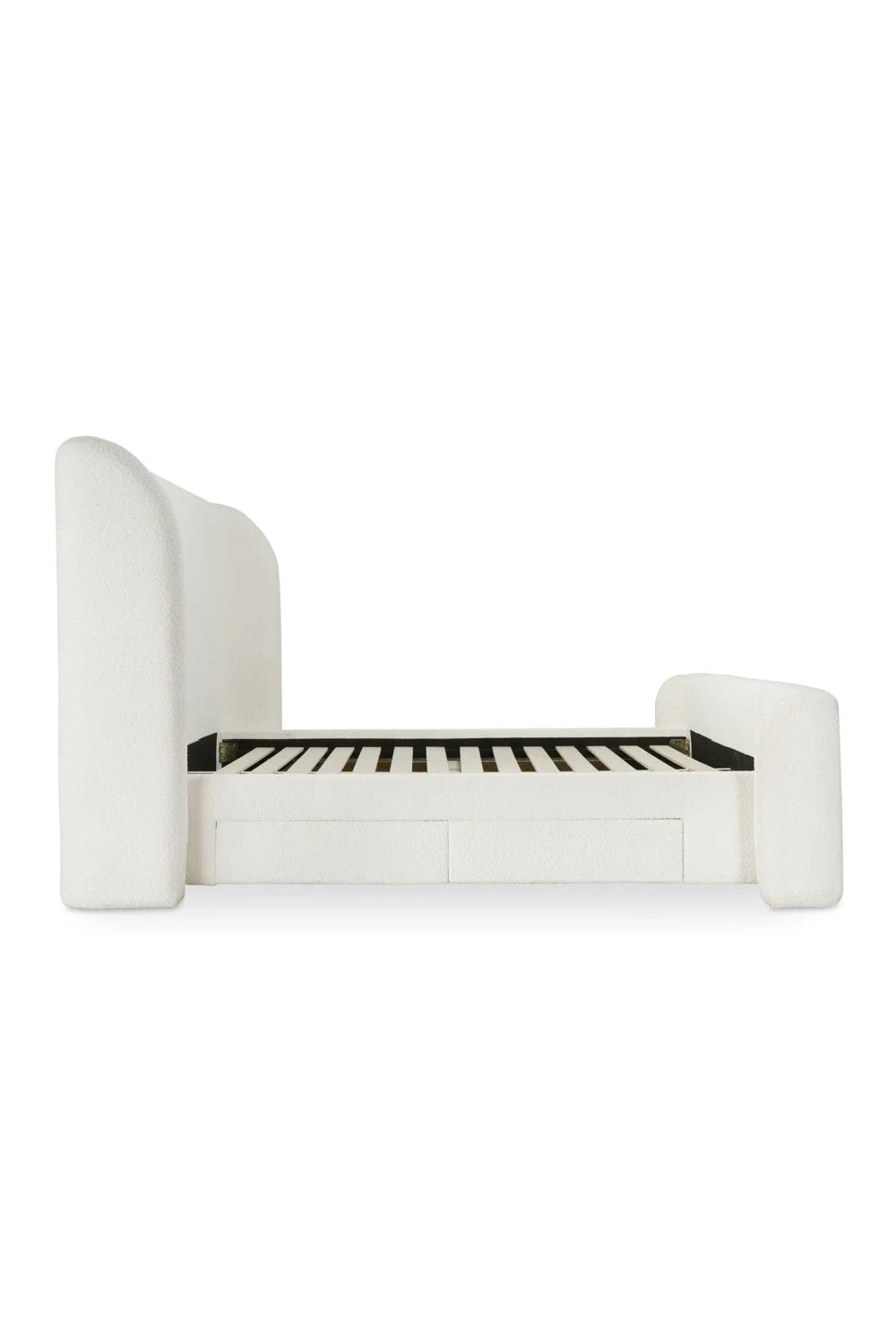 Luxury Modern Upholstered Storage Bed European Style for Villa