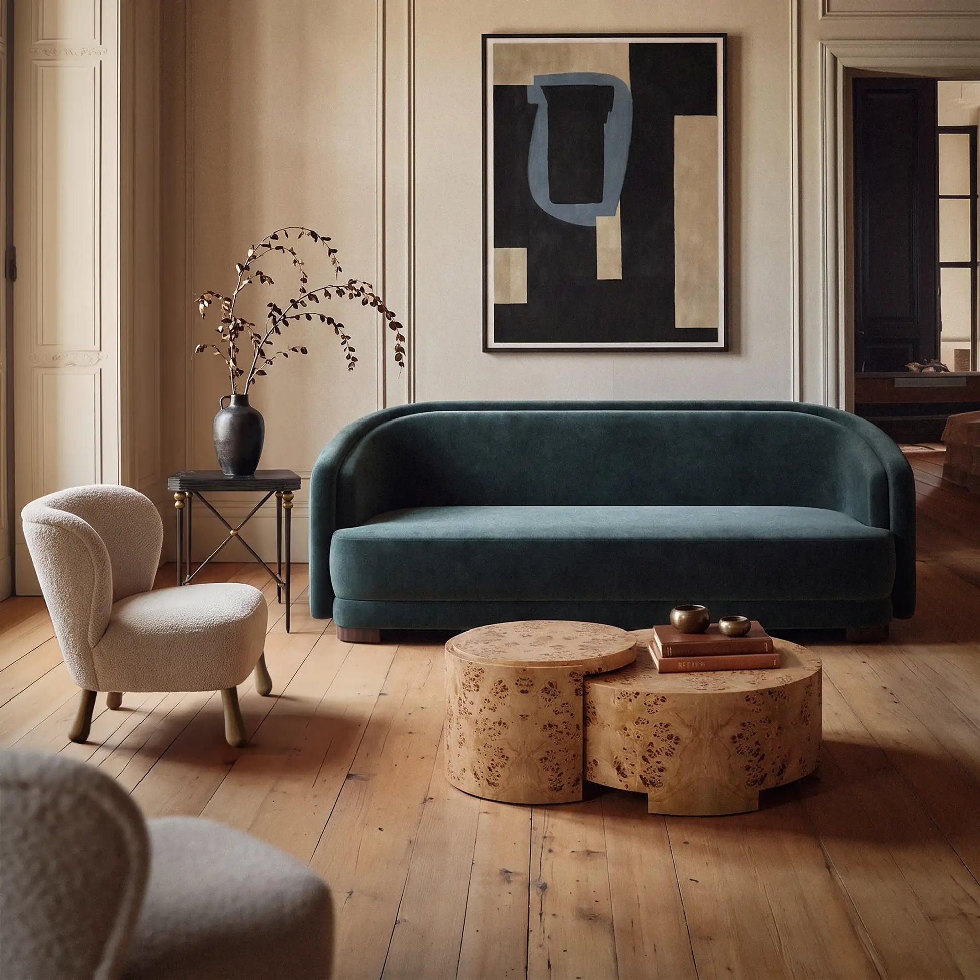 Luxury Modern Valence Sofa European Style for Villa