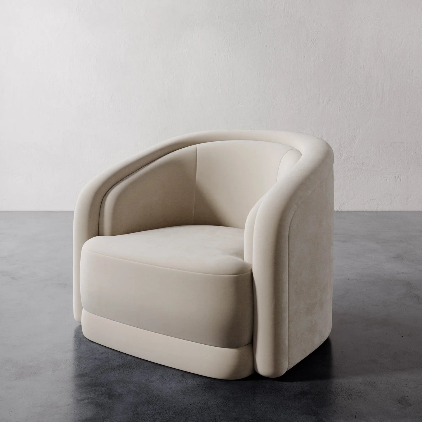 Luxury Modern Valence Swivel Chair European Style for Villa
