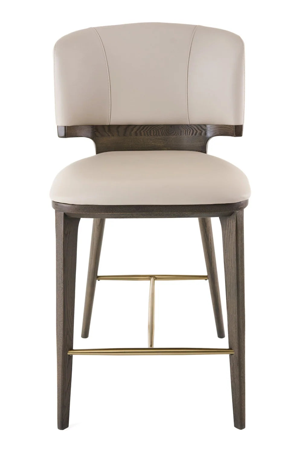 Luxury Modern Vegan Leather Counter Stool European Style for Villa