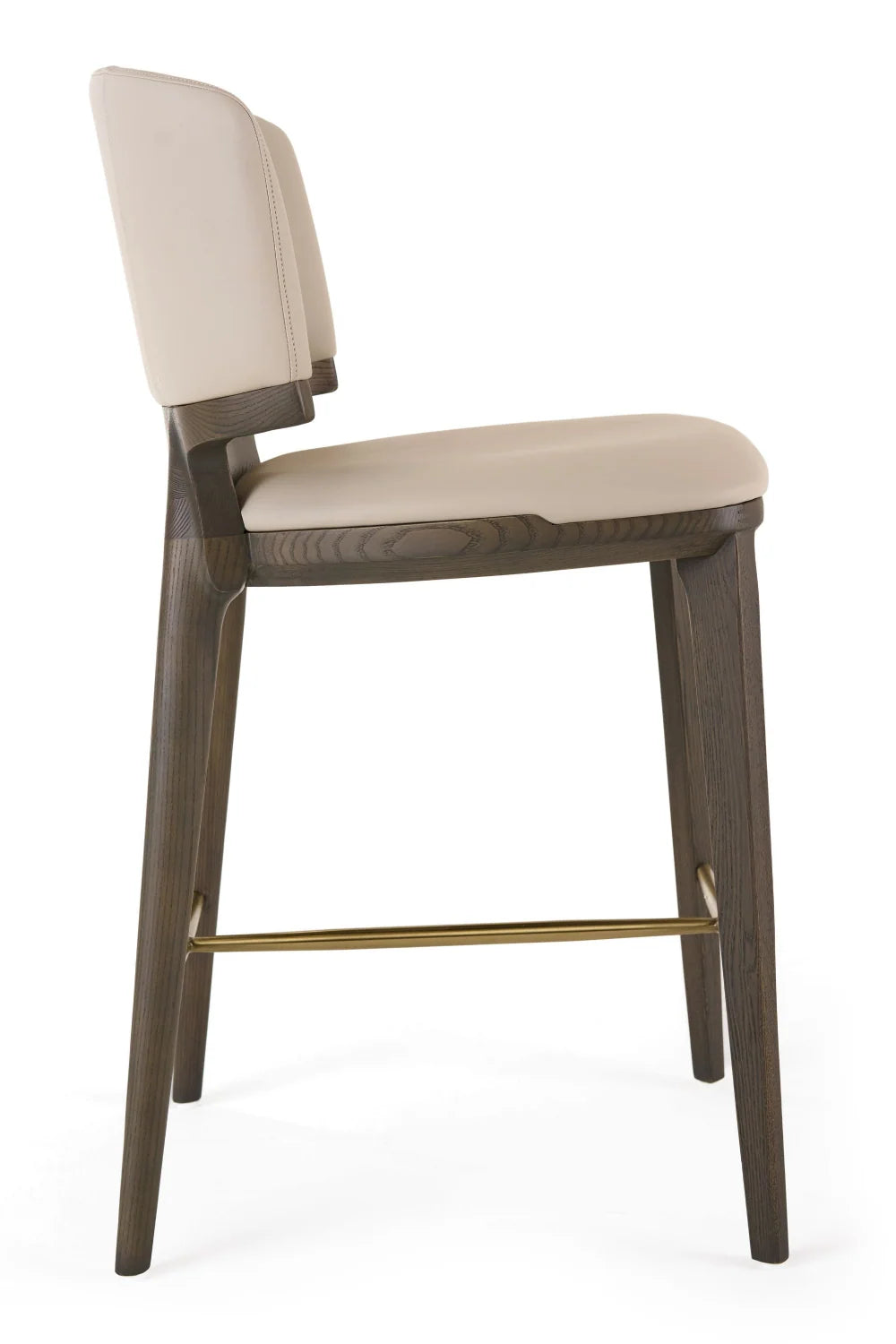 Luxury Modern Vegan Leather Counter Stool European Style for Villa