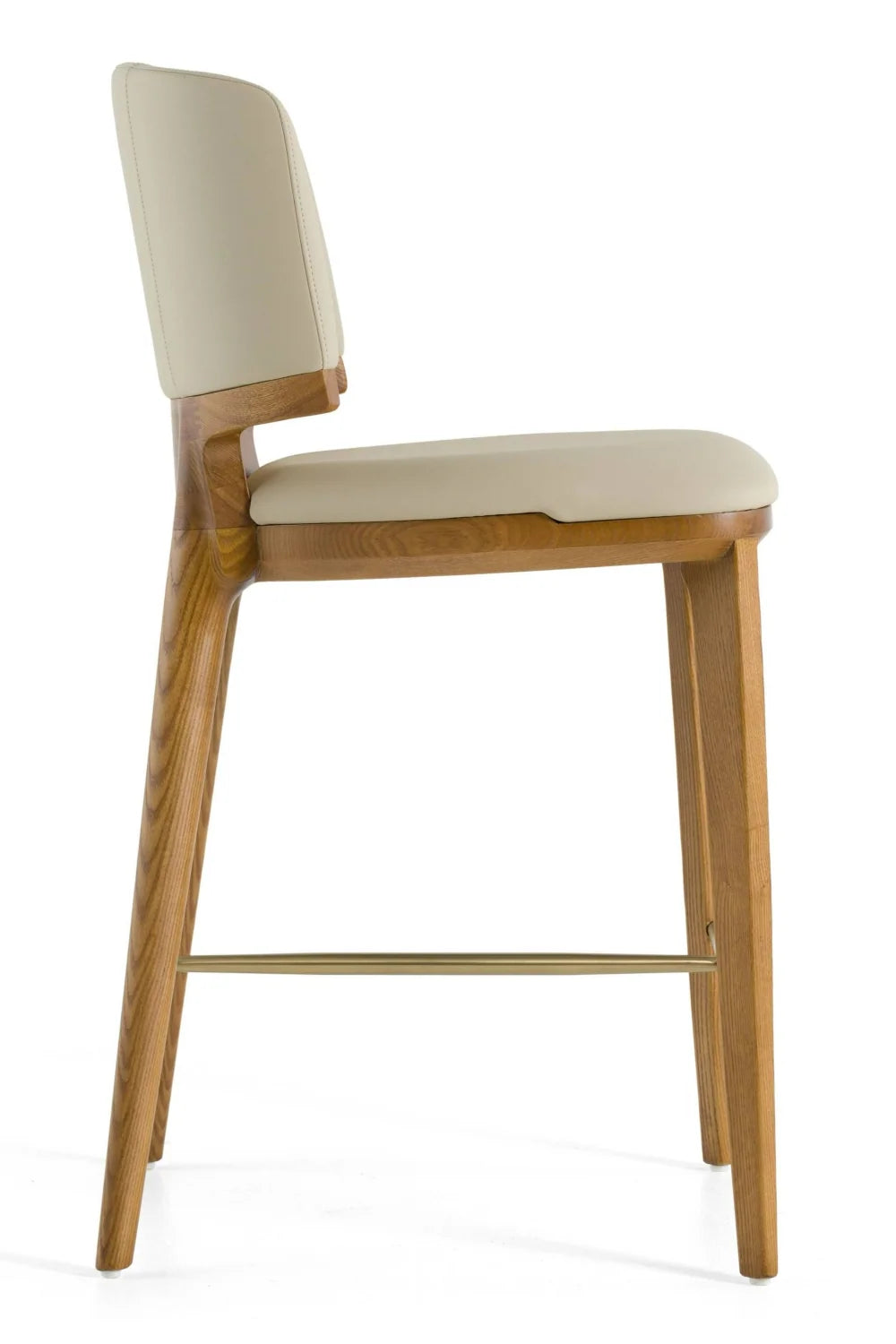 Luxury Modern Vegan Leather Counter Stool European Style for Villa