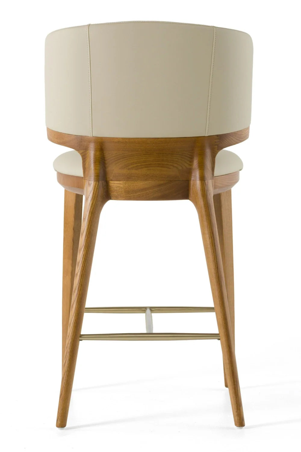 Luxury Modern Vegan Leather Counter Stool European Style for Villa