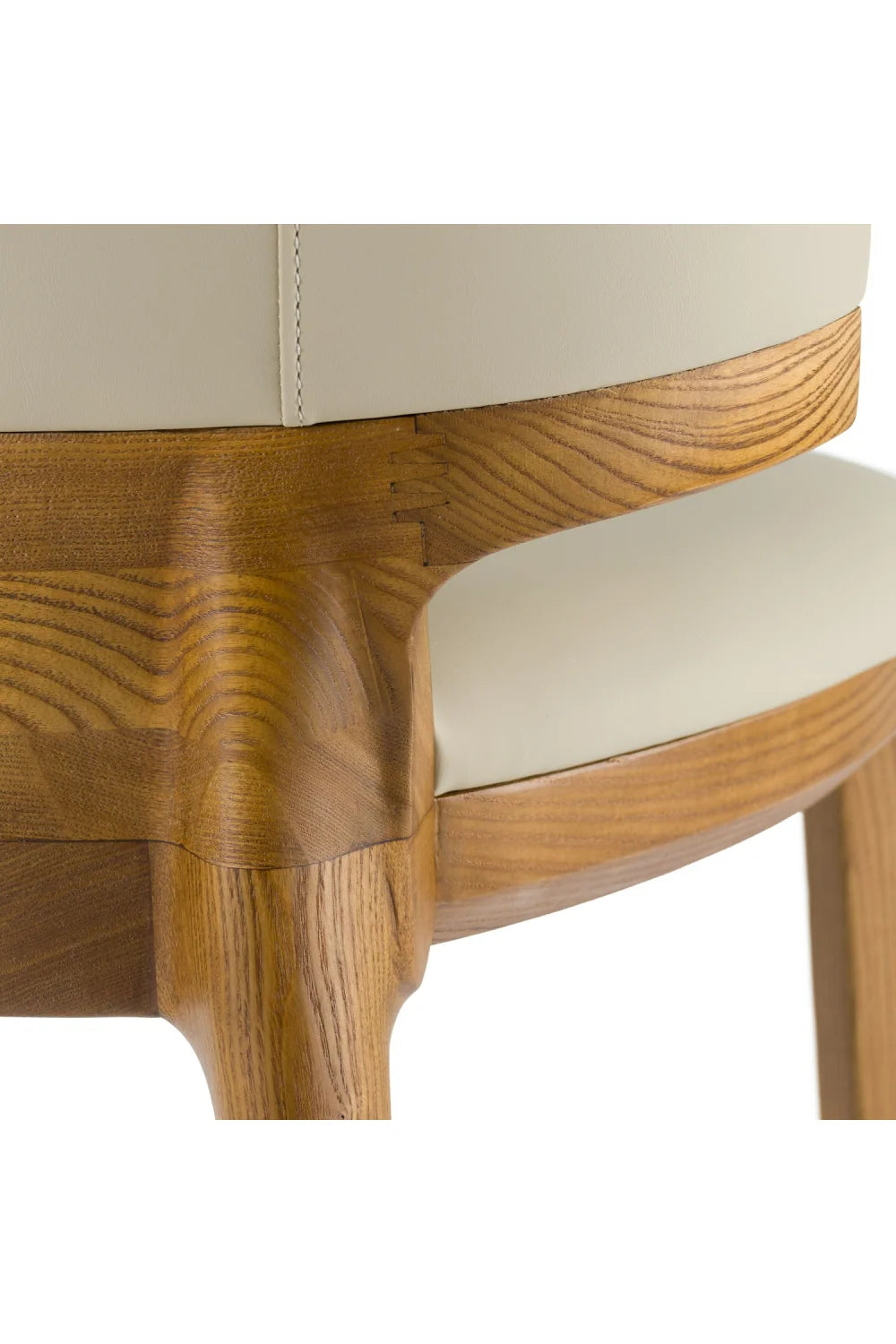 Luxury Modern Vegan Leather Counter Stool European Style for Villa