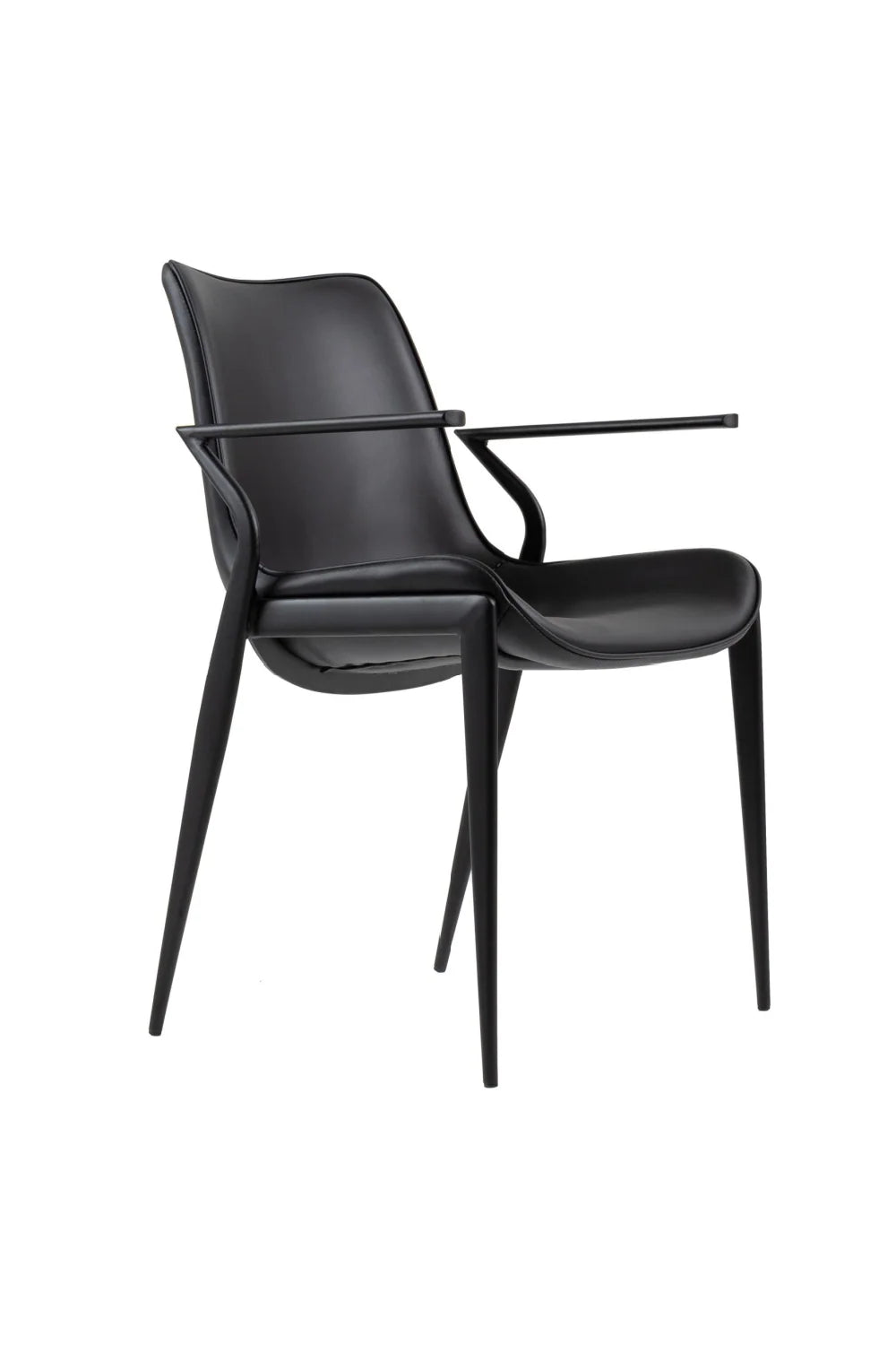 Luxury Modern Vegan Leather Dining Chair European Style for Villa