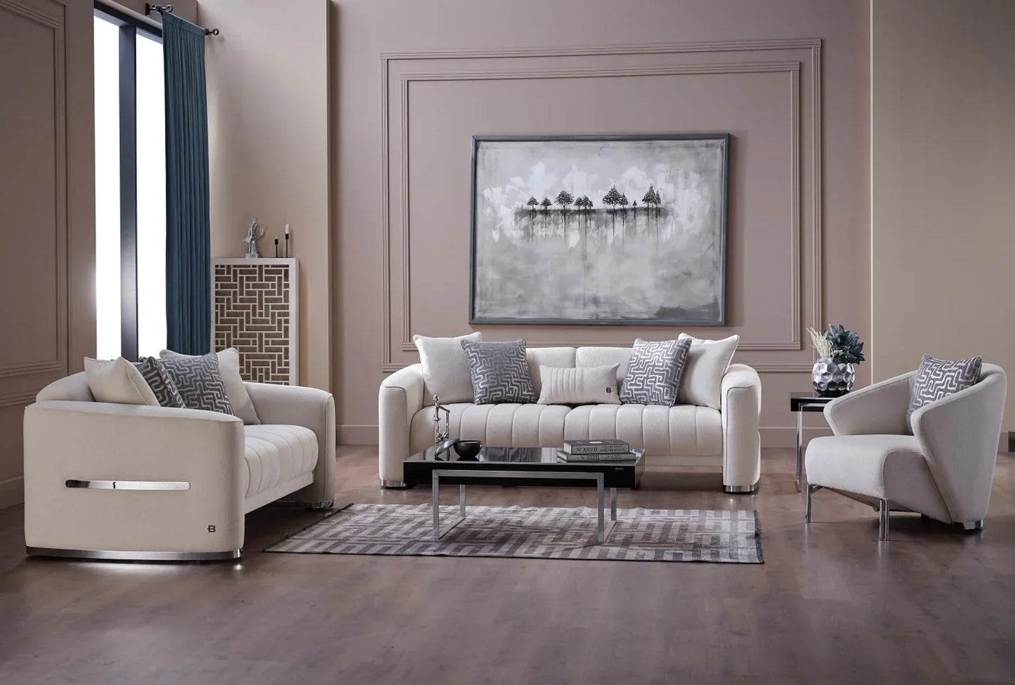 Luxury Modern Venice Living Room Set European Style for Villa