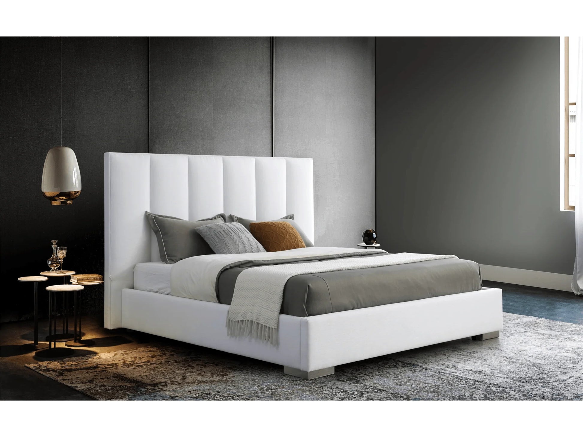 Luxury Modern Vevet Bed European Style for Villa