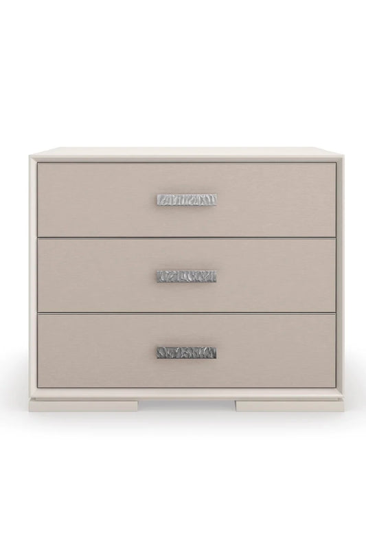 Luxury Modern Vinyl Nightstand European Style for Villa