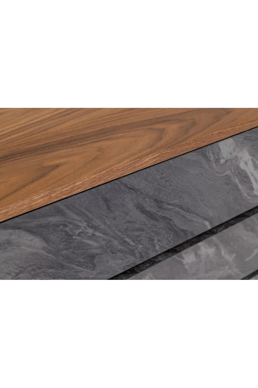 Luxury Modern Volcanic Slate 6-Drawer Dresser European Style for Villa