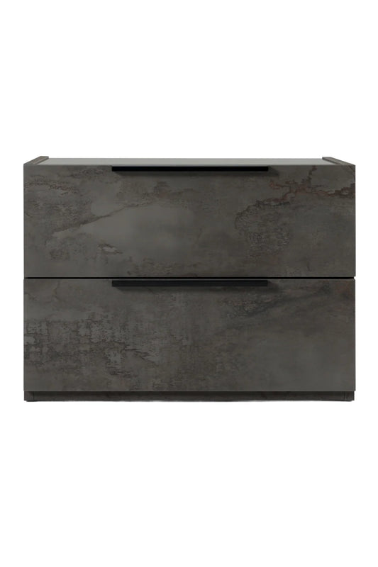 Luxury Modern Volcano Oxide 2-Drawer Nightstand European Style for Villa