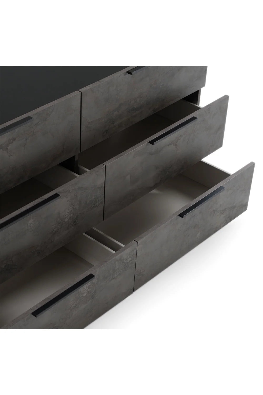Luxury Modern Volcano Oxide 6-Drawer Dresser European Style for Villa