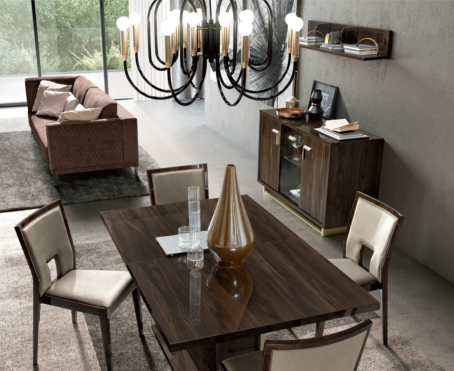 Luxury Modern Voltage Dining Table European Style for Villa