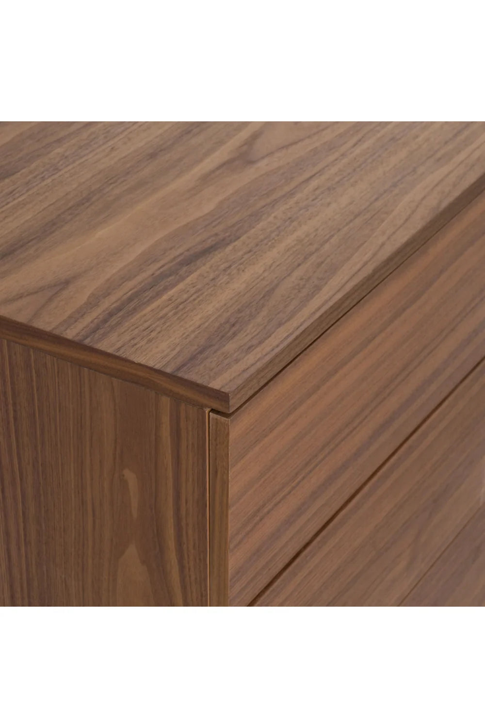 Luxury Modern Walnut 3-Drawer Dresser European Style for Villa