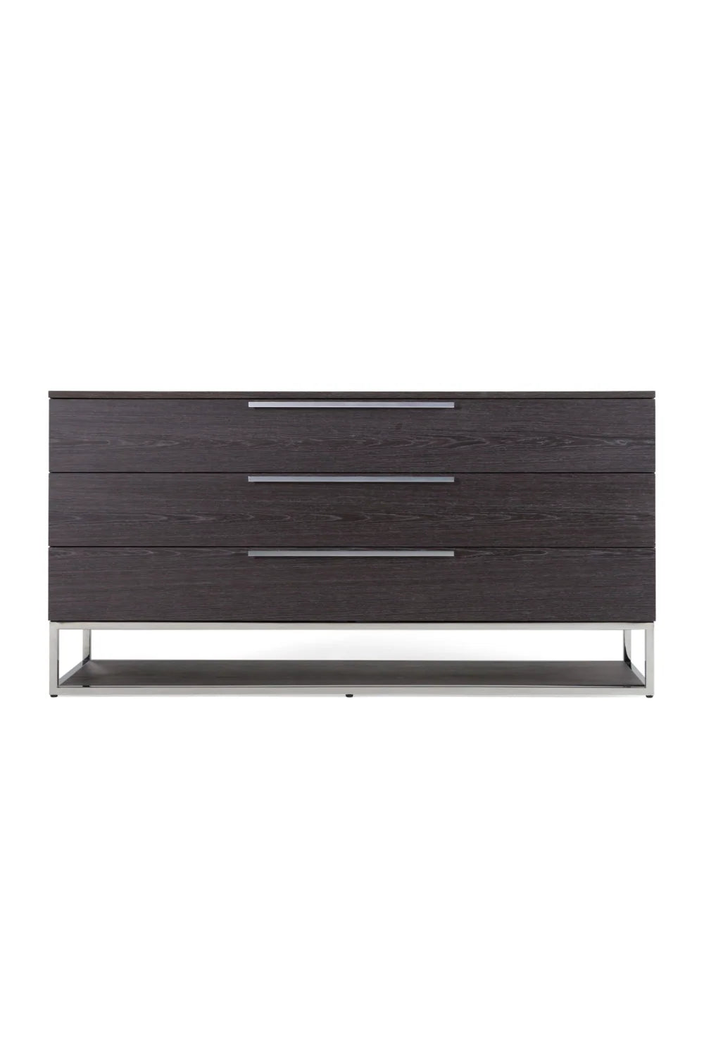 Luxury Modern Walnut 3-Drawer Dresser European Style for Villa