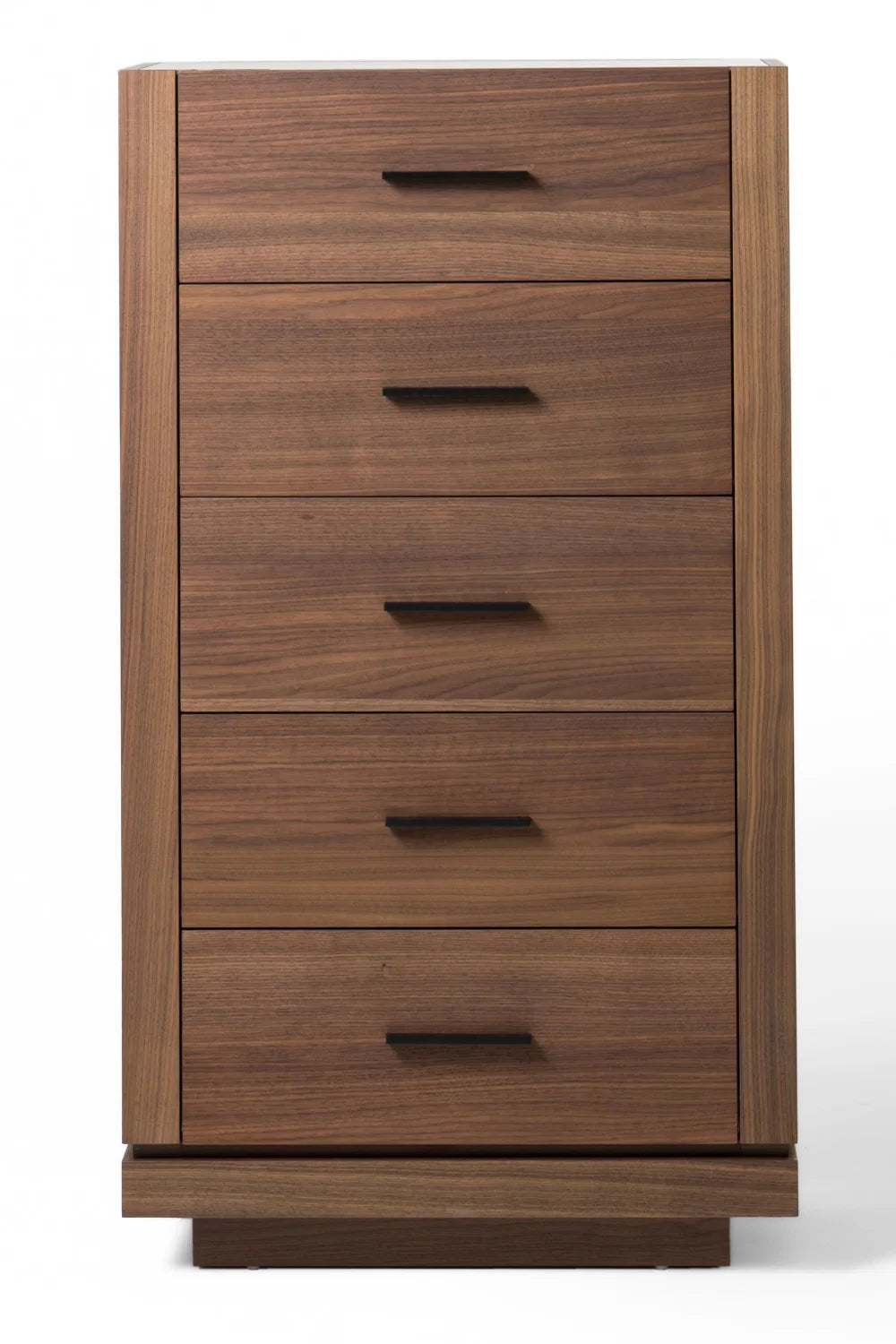 Luxury Modern Walnut 5-Drawer Dresser European Style for Villa