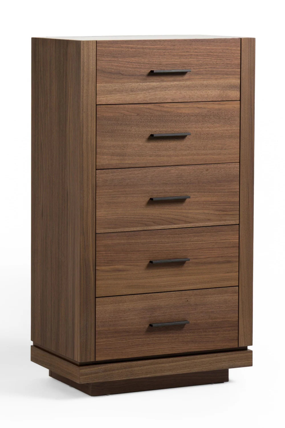 Luxury Modern Walnut 5-Drawer Dresser European Style for Villa
