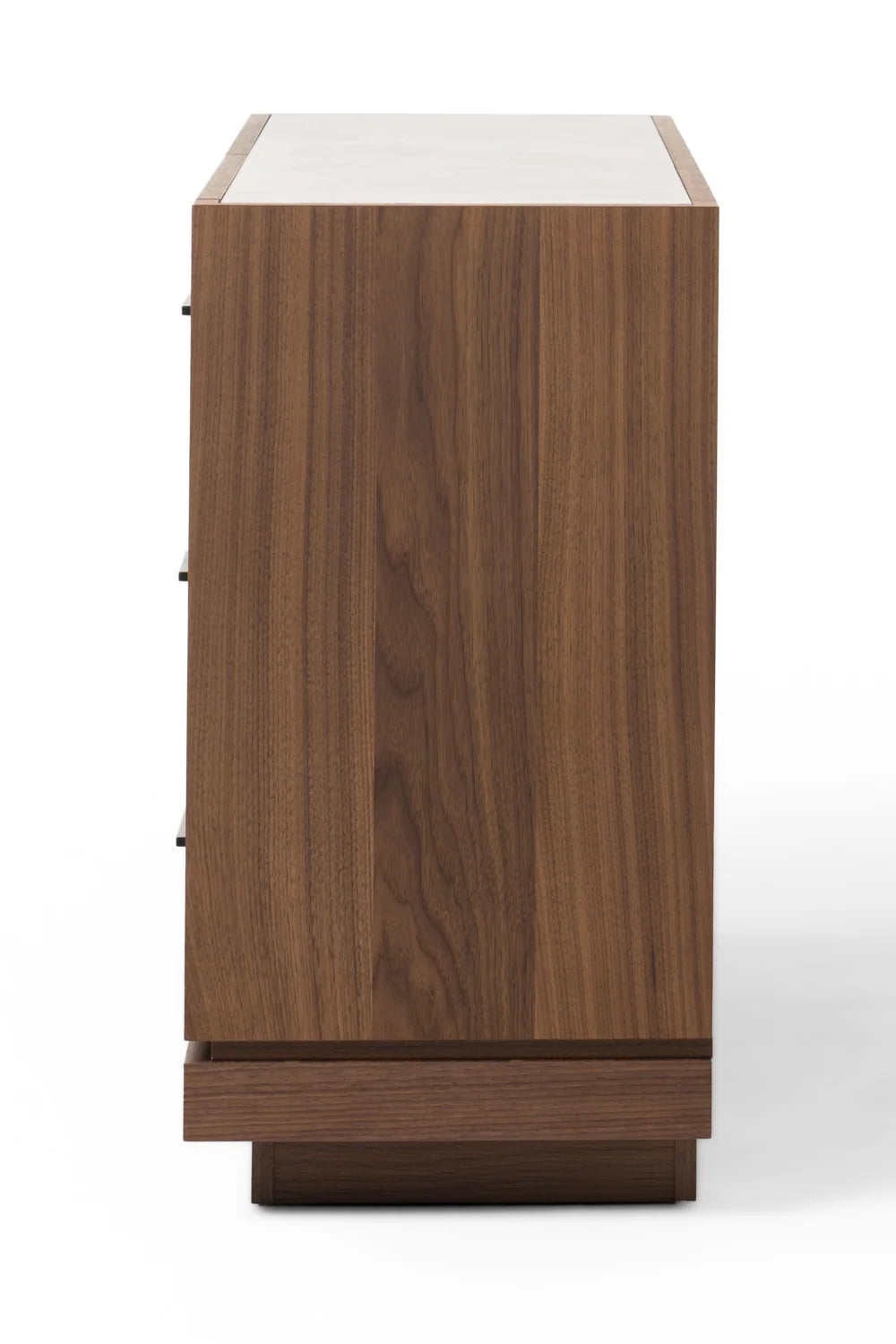 Luxury Modern Walnut Six Drawer Dresser European Style for Villa
