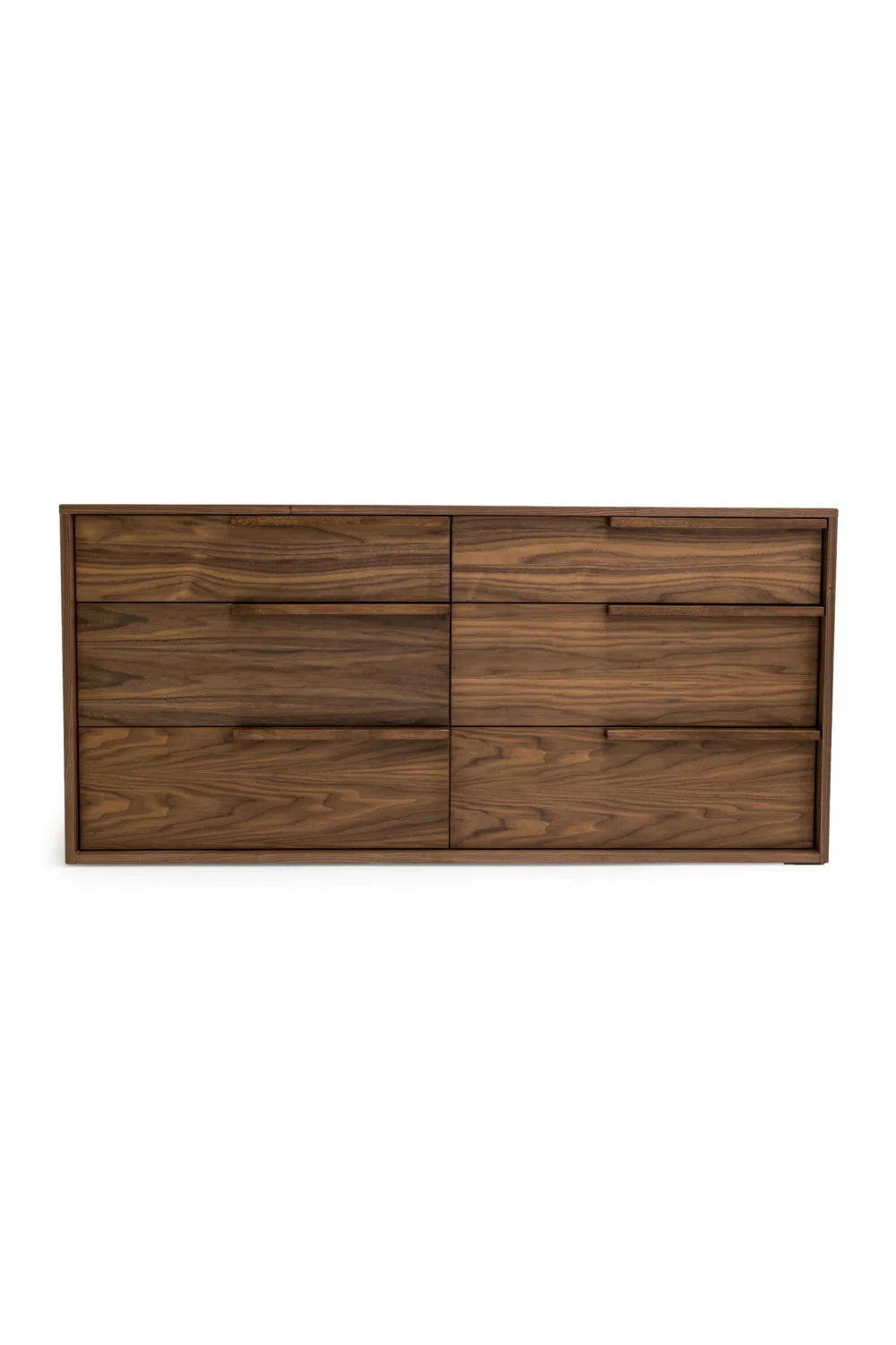 Luxury Modern Walnut Veneer Dresser European Style for Villa