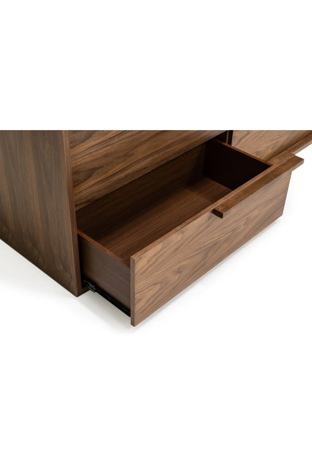 Luxury Modern Walnut Veneer Dresser European Style for Villa