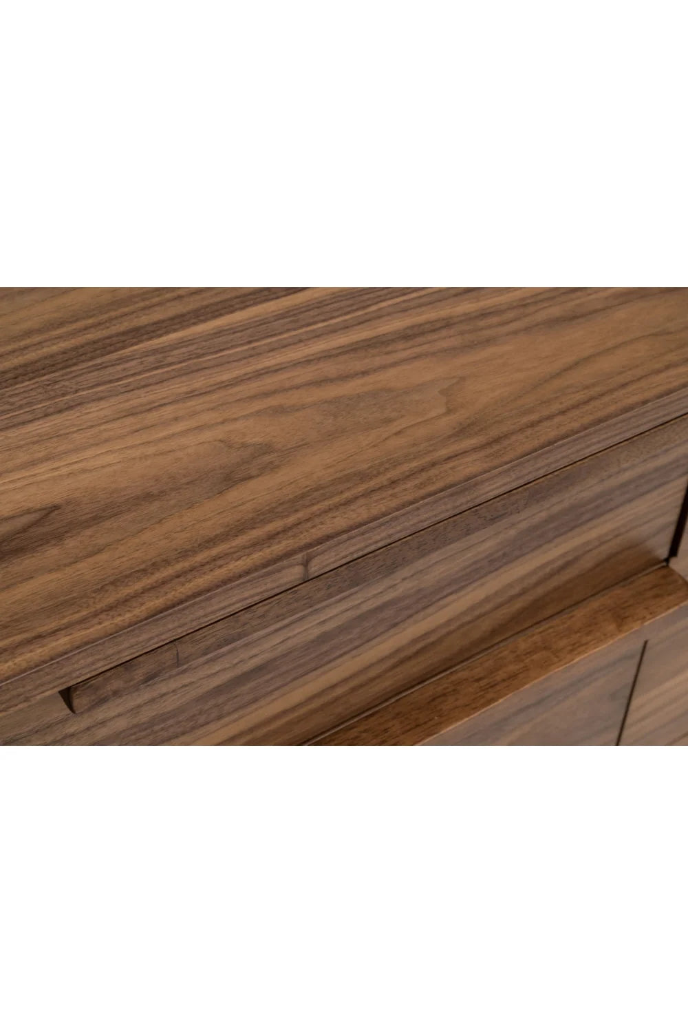 Luxury Modern Walnut Veneer Dresser European Style for Villa