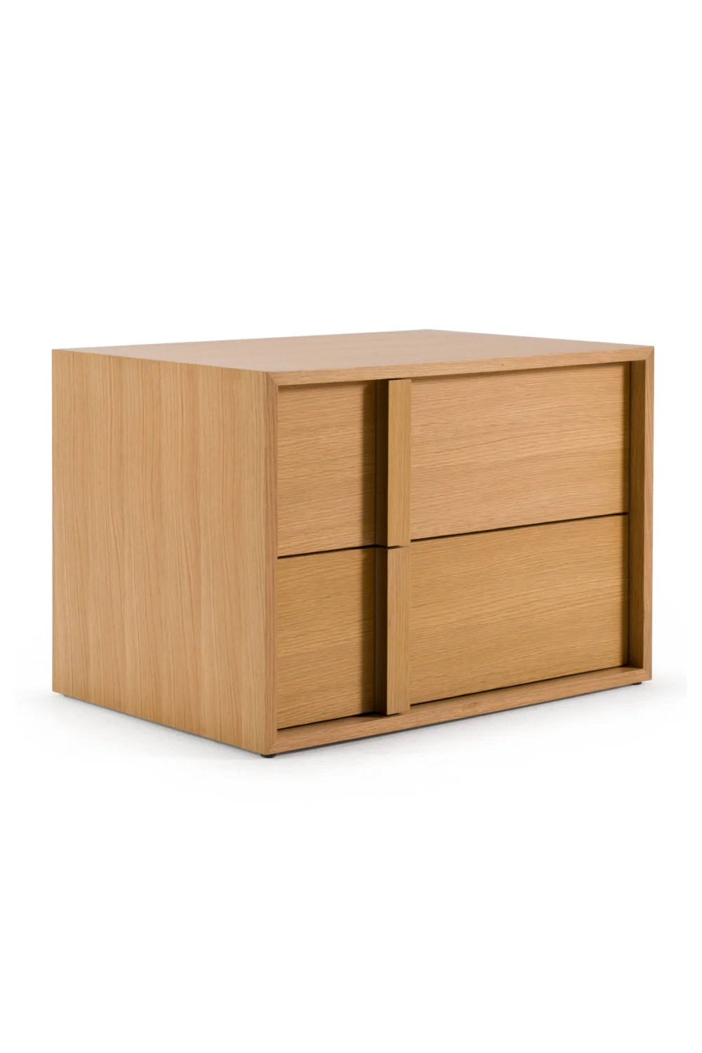 Luxury Modern Warm Oak Nightstand European Style for Villa