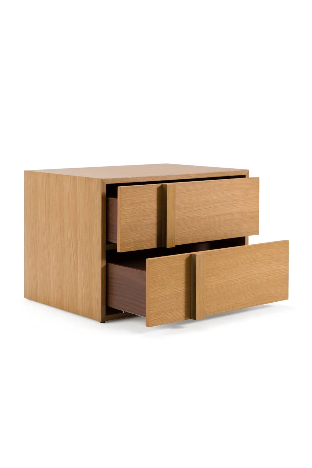 Luxury Modern Warm Oak Nightstand European Style for Villa