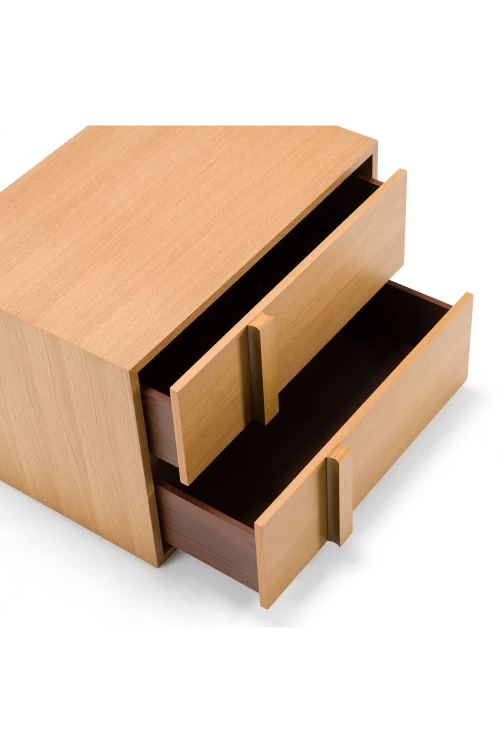 Luxury Modern Warm Oak Nightstand European Style for Villa