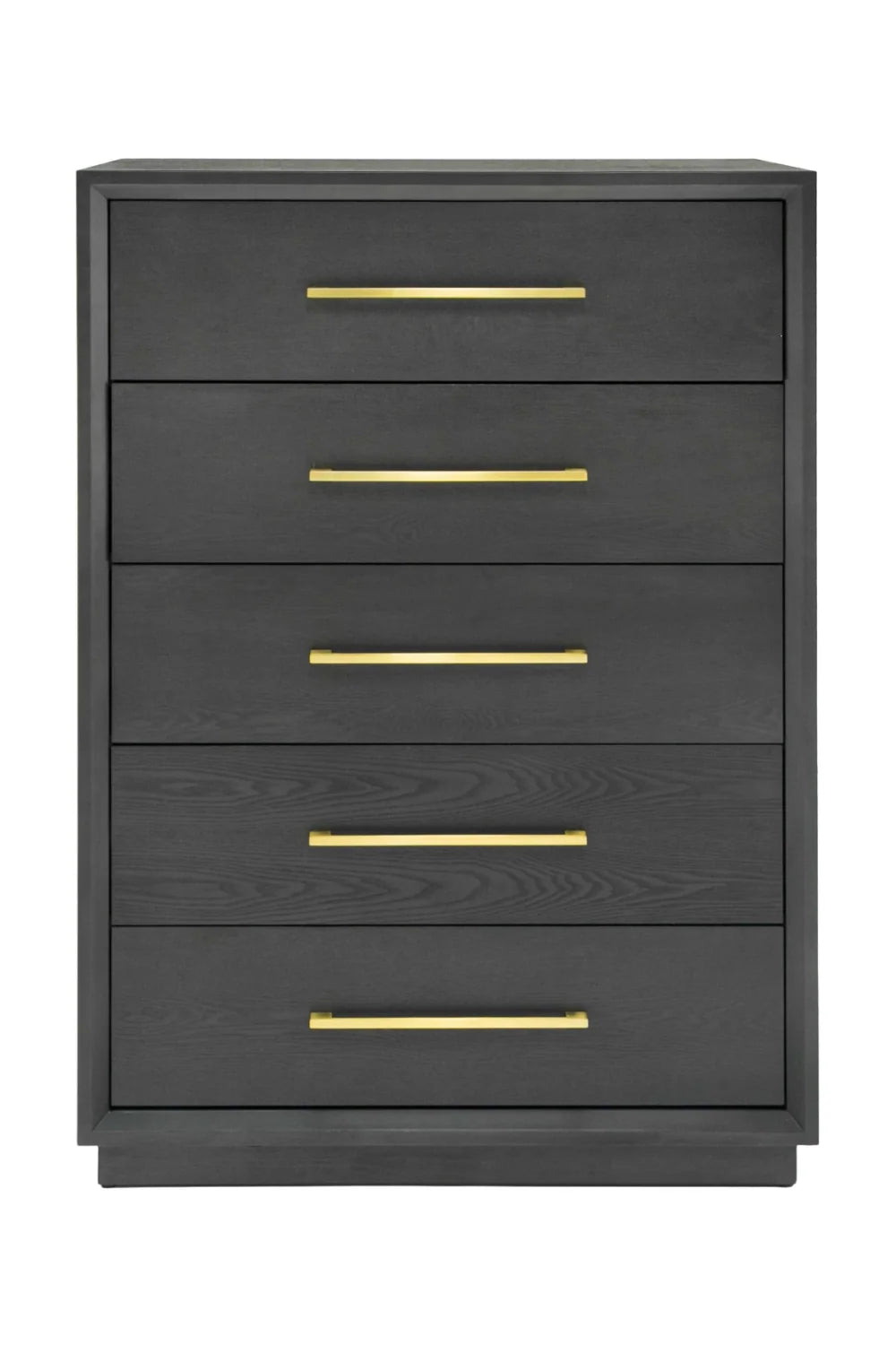 Luxury Modern Wash Gray 5-Drawer Chest European Style for Villa