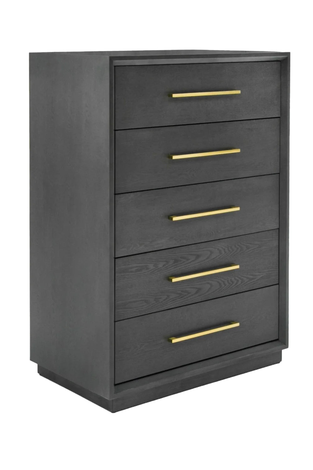 Luxury Modern Wash Gray 5-Drawer Chest European Style for Villa