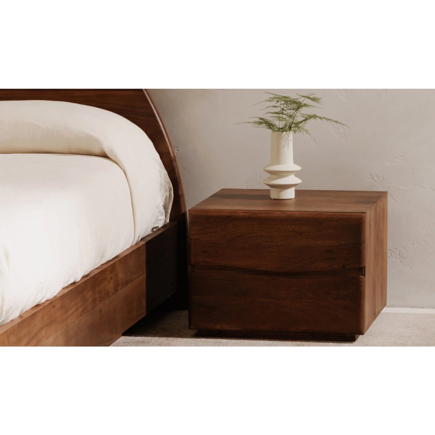 Luxury Modern Watson 2-Drawer Nightstand European Style for Villa