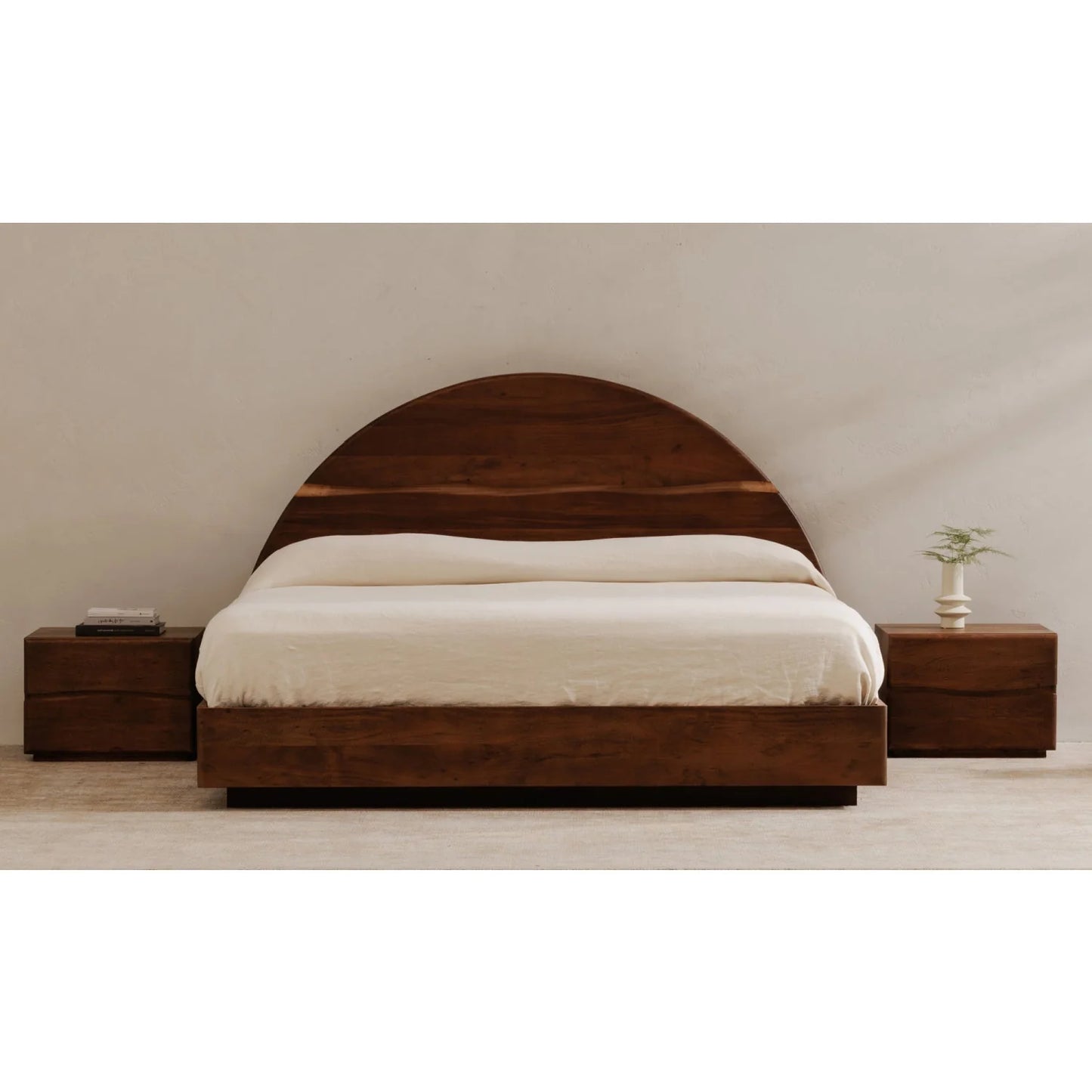 Luxury Modern Watson 2-Drawer Nightstand European Style for Villa