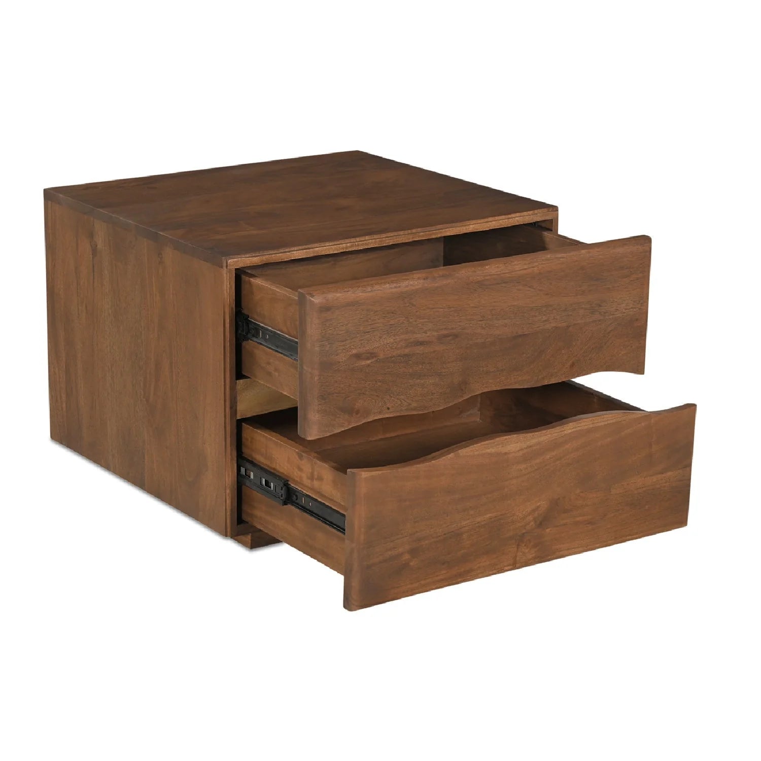 Luxury Modern Watson 2-Drawer Nightstand European Style for Villa