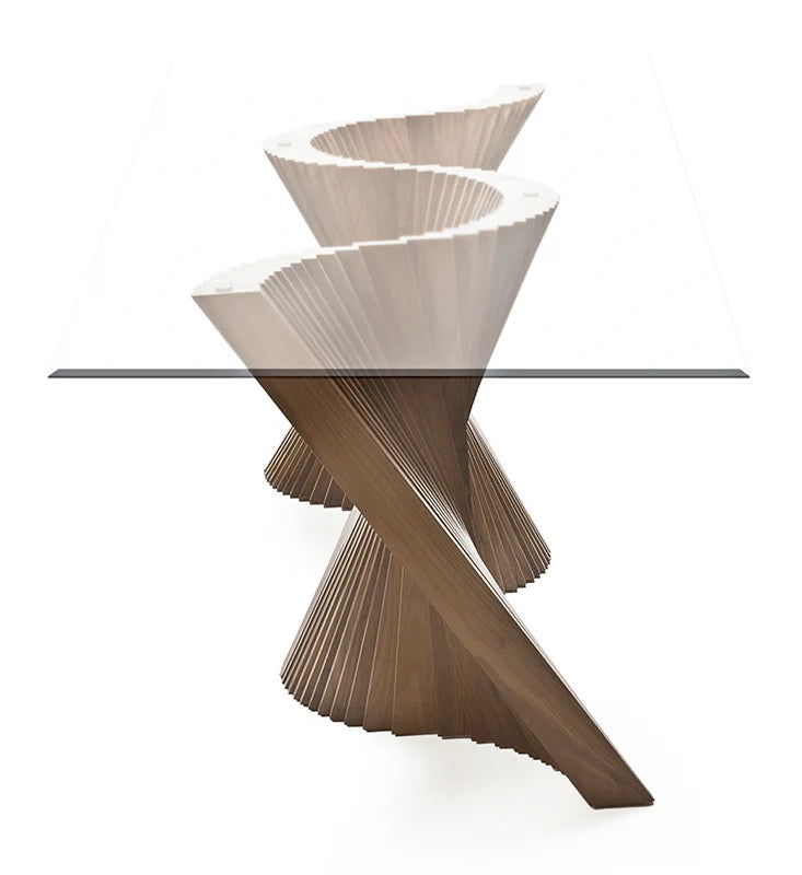 Luxury Modern Wave Dining Table European Style for Villa