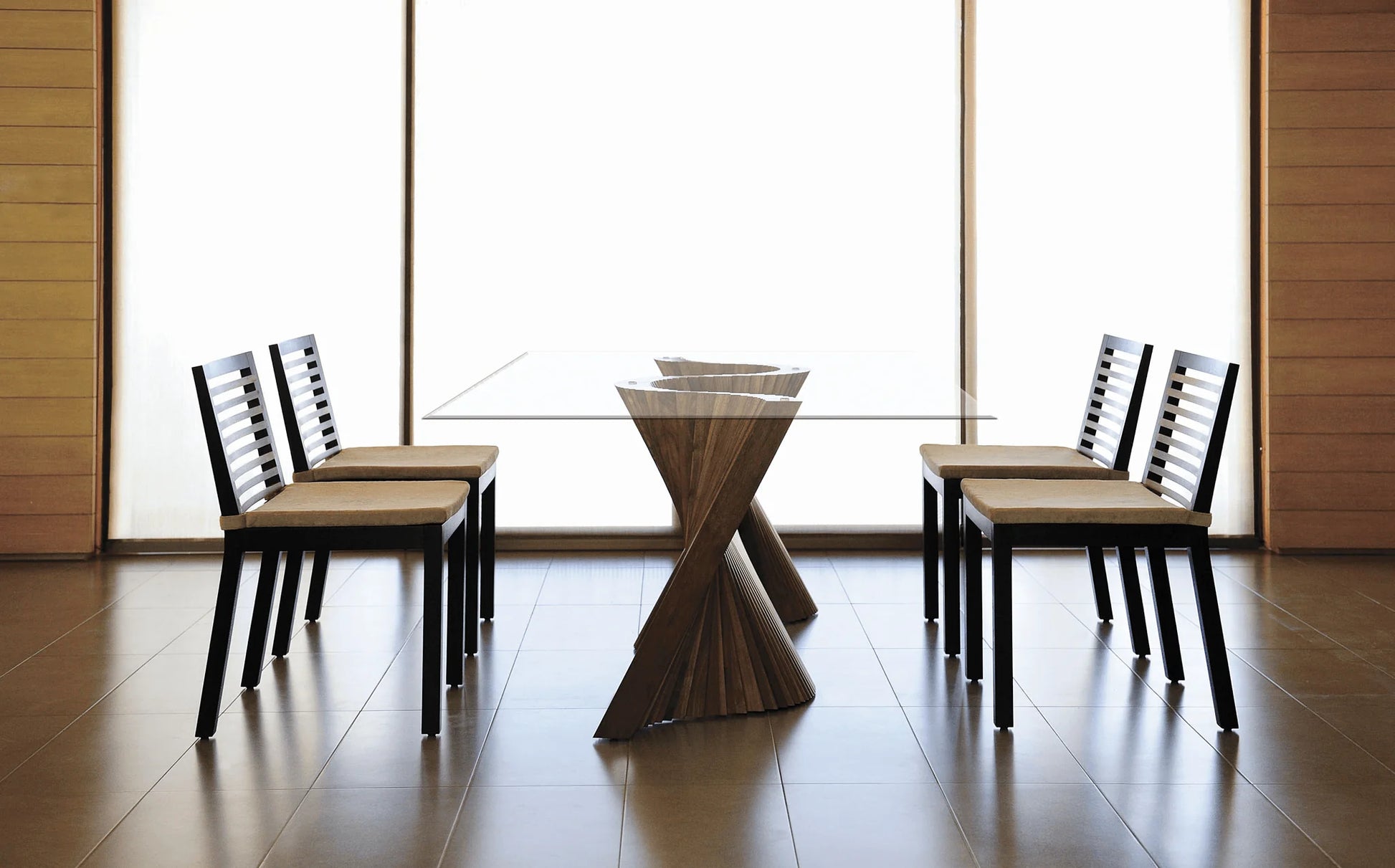 Luxury Modern Wave Dining Table European Style for Villa