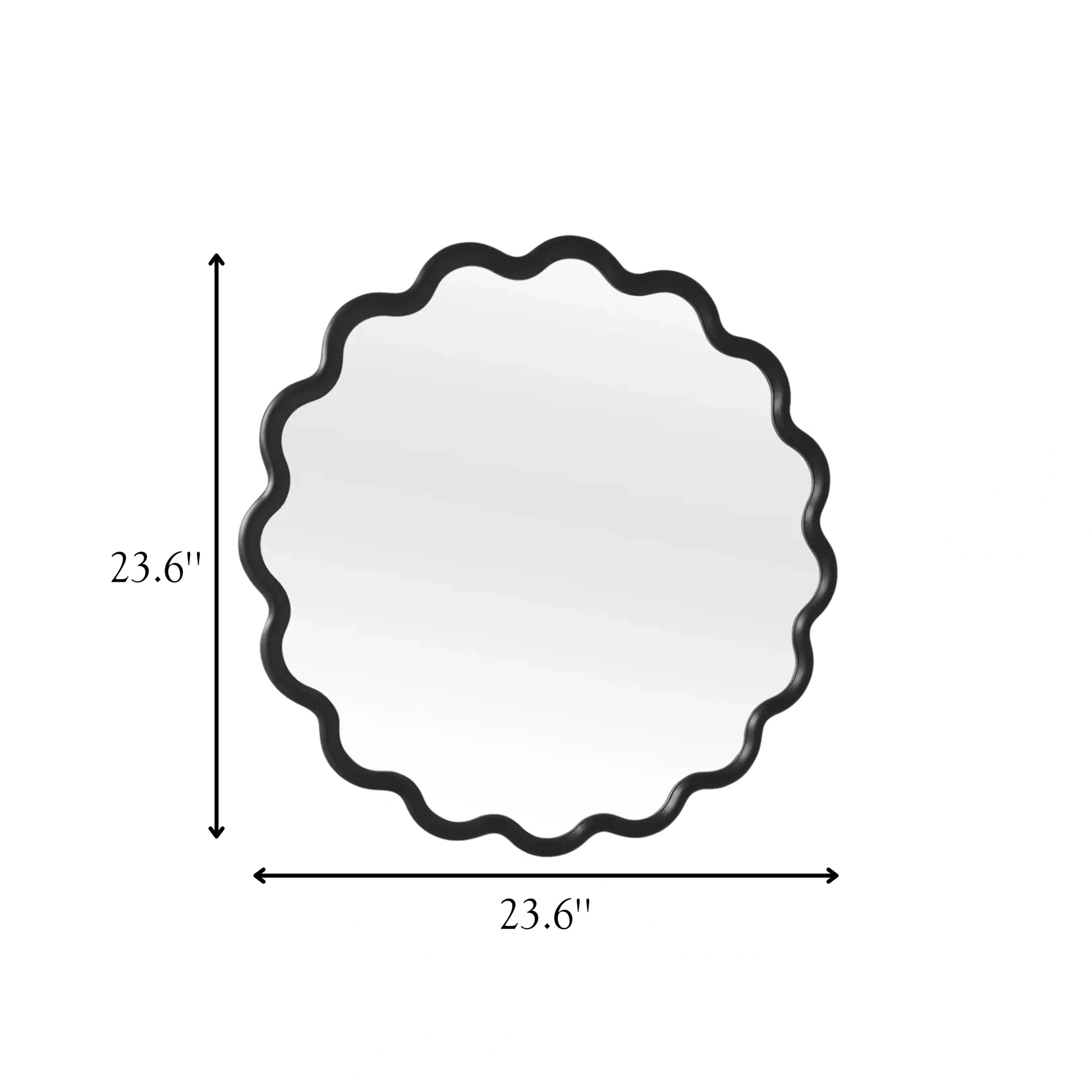Luxury Modern Wave Mirror European Style for Villa