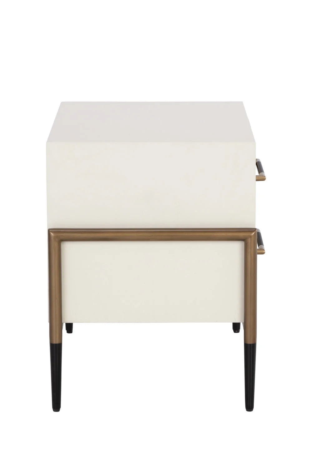 Luxury Modern Weldrick 2-Drawer Nightstand European Style for Villa