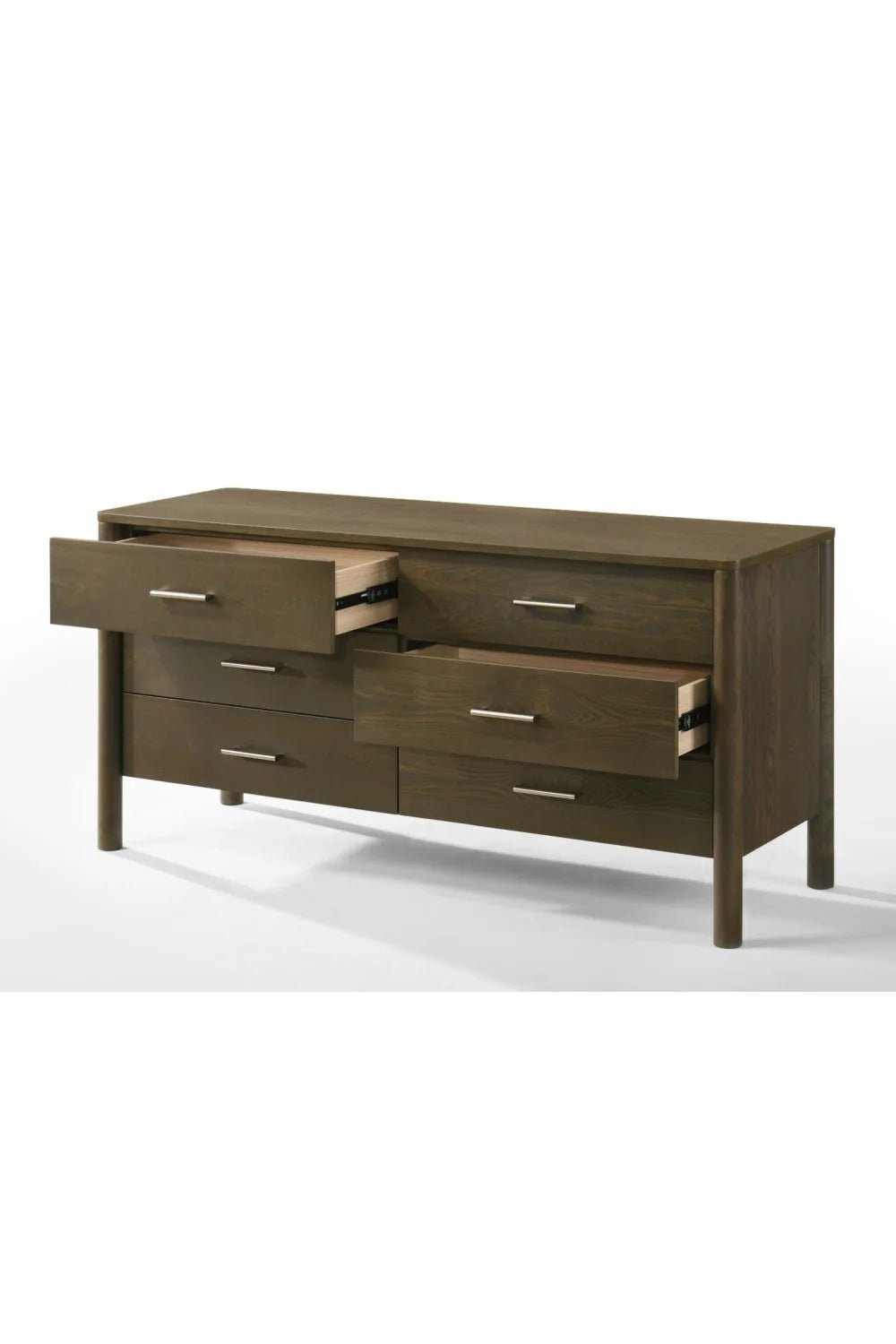 Luxury Modern Wenge 6-Drawer Dresser European Style for Villa