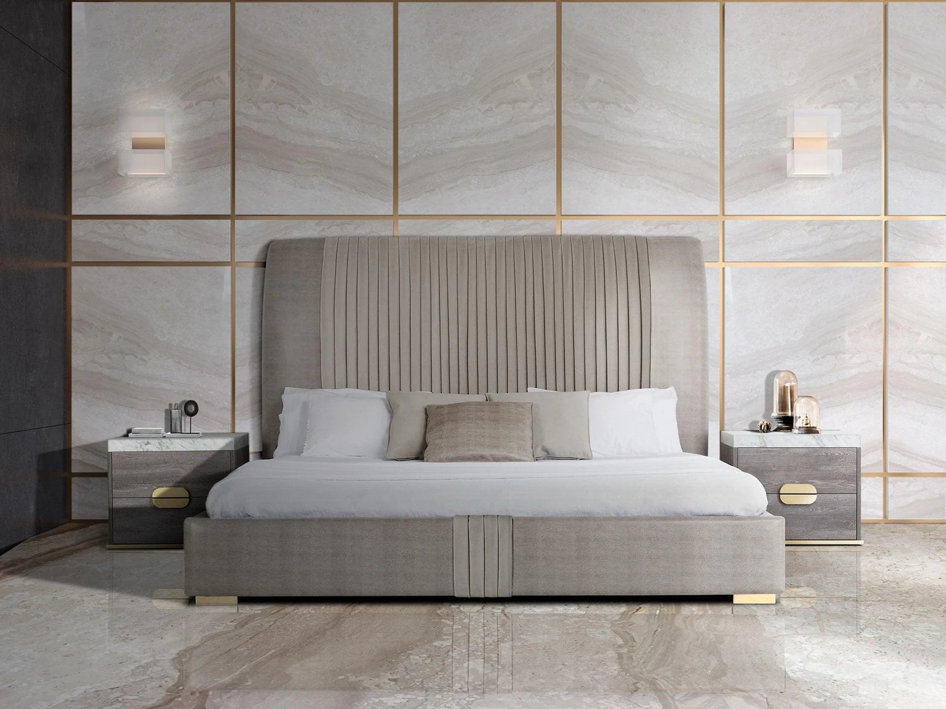 Luxury Modern Westin Bedroom Set European Style for Villa